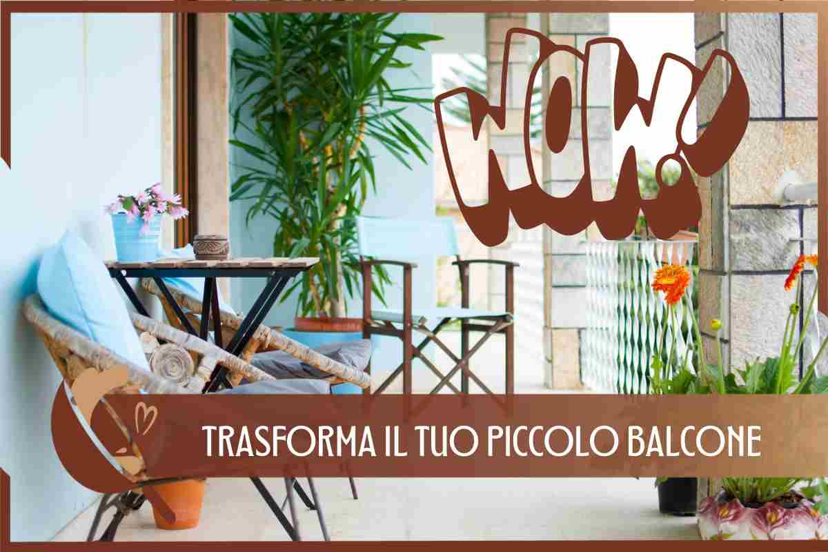 Trucco per ingrandire piccolo balcone 