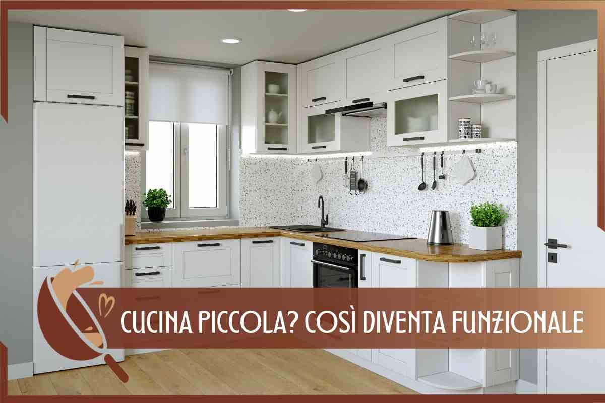 Trucco per ingrandire cucina piccola 