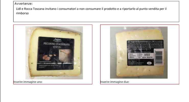 allerta del ministero sul formaggio