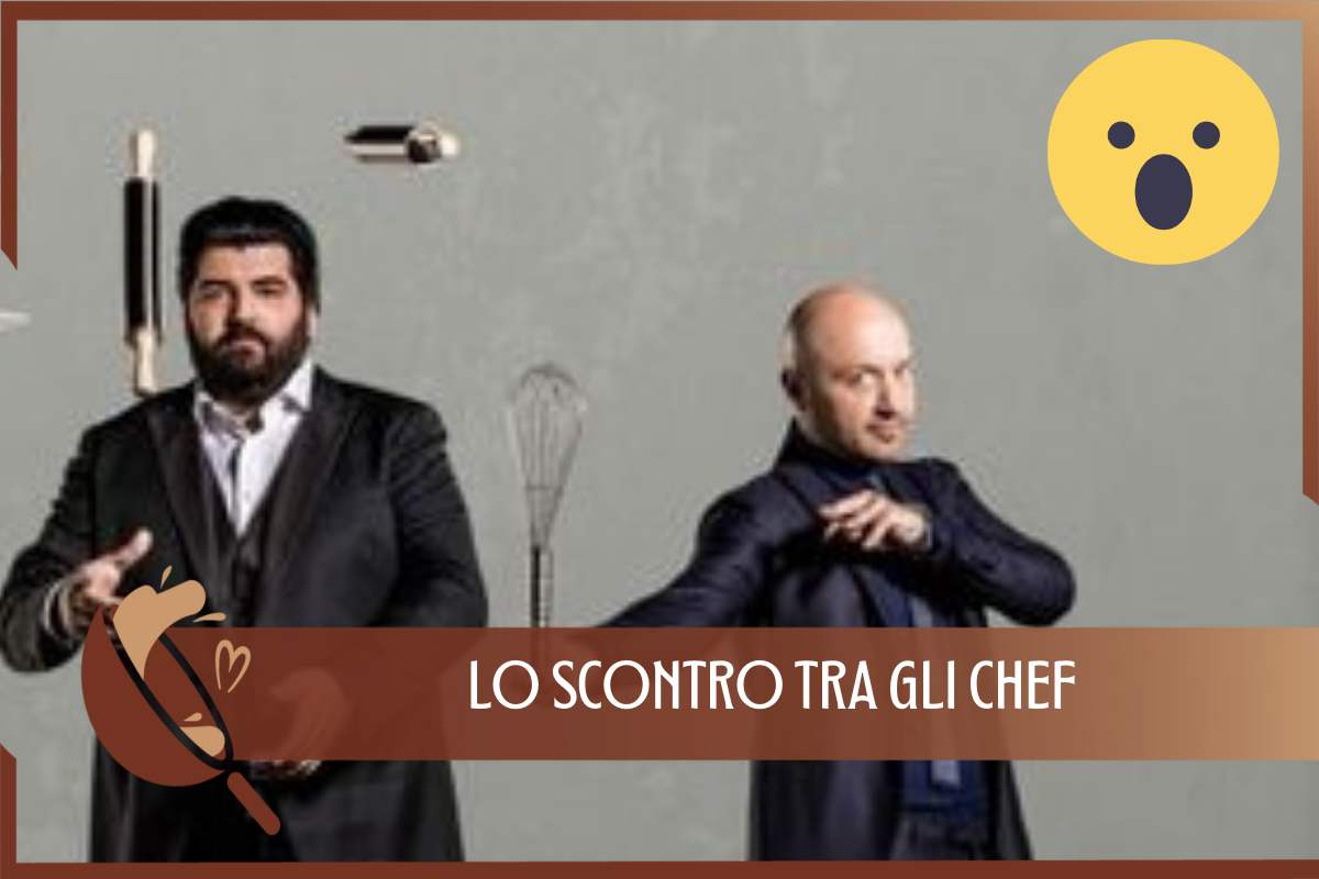 Antonino Cannavacciuolo e Joe Bastianich scontro