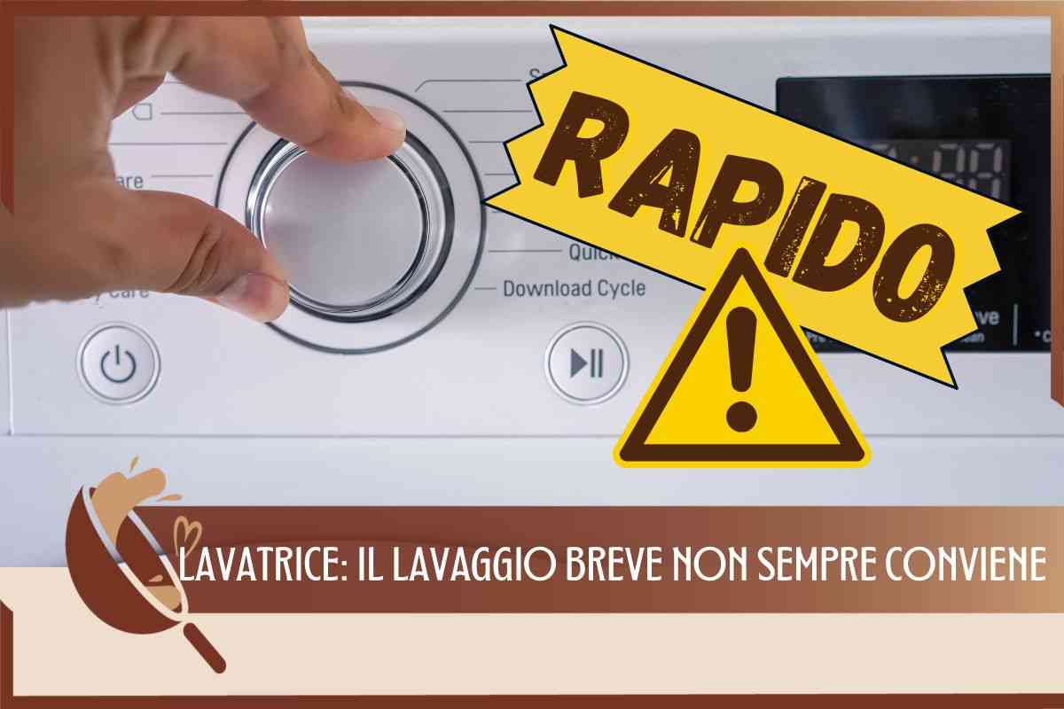 LAVAGGIO BREVE LAVATRICE ERRORE