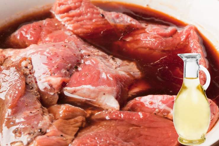 VERSARE ACETO SU CARNE CRUDA trucco
