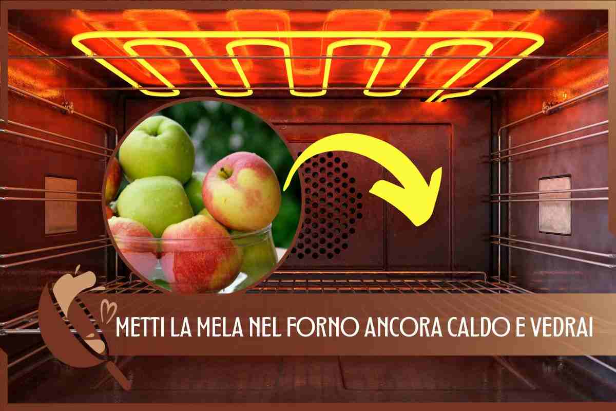 MELA IN FORNO CALDO 