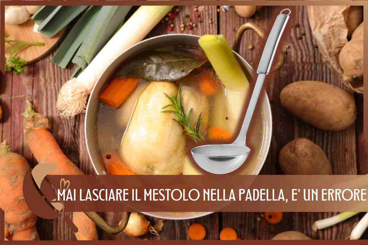 LASCIARE MESTOLO PENTOLA ERRORE 12022023 CUCINIAMOLI.COM