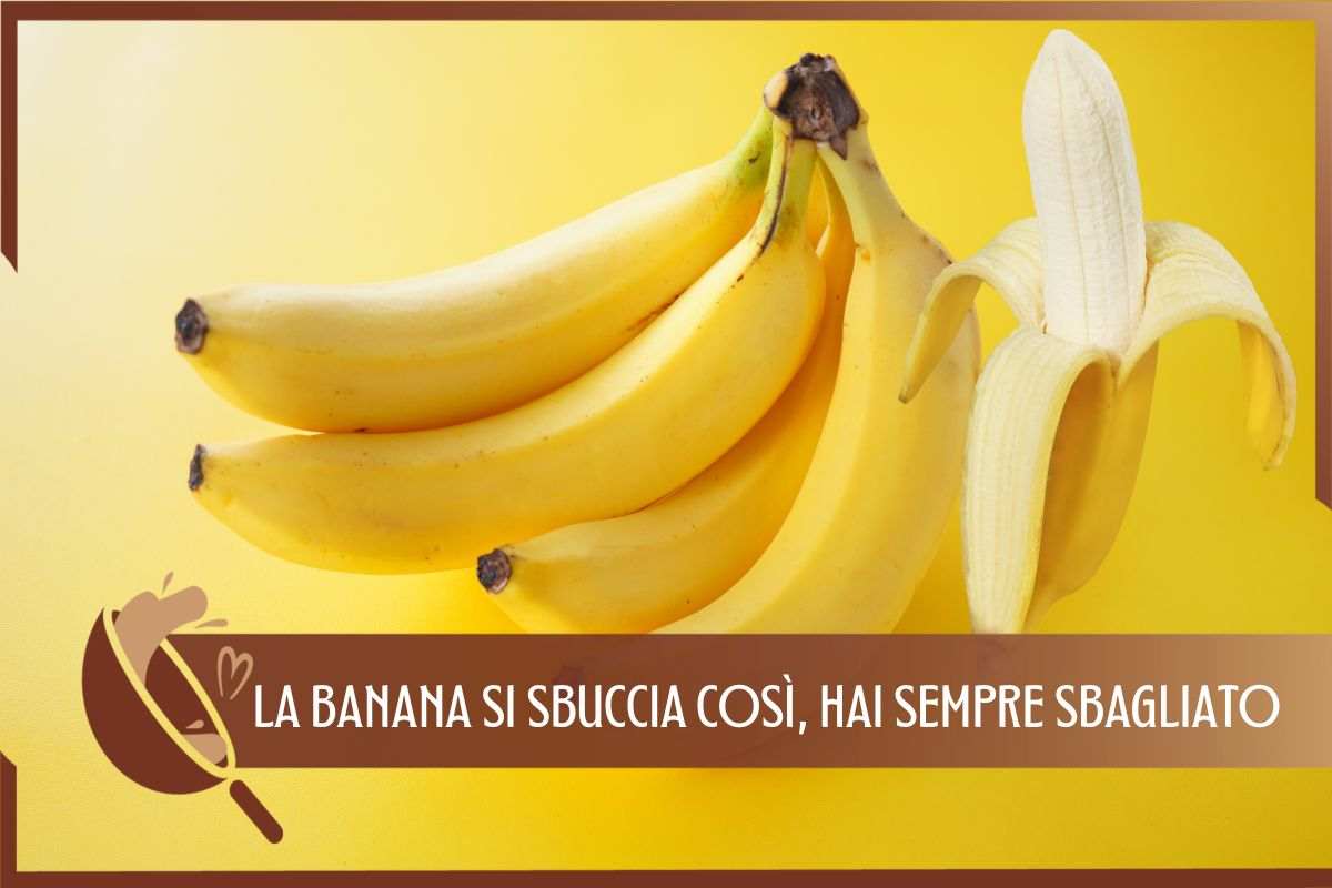 TRUCCO PER SBUCCIARE BANANE 