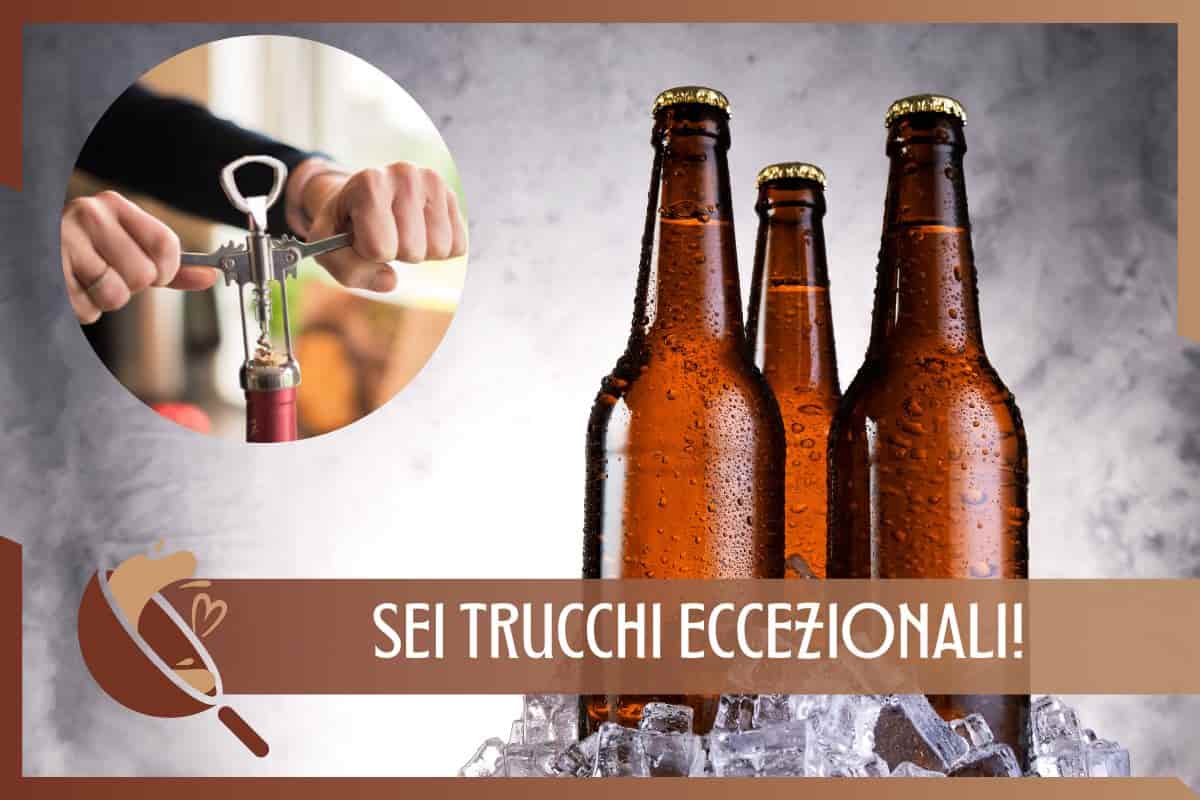 aprire bottiglie di birra senza apribottiglie