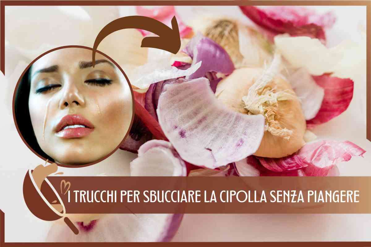 SBUCCIARE CIPOLLA SENZA PIANGERE TRUCCO 