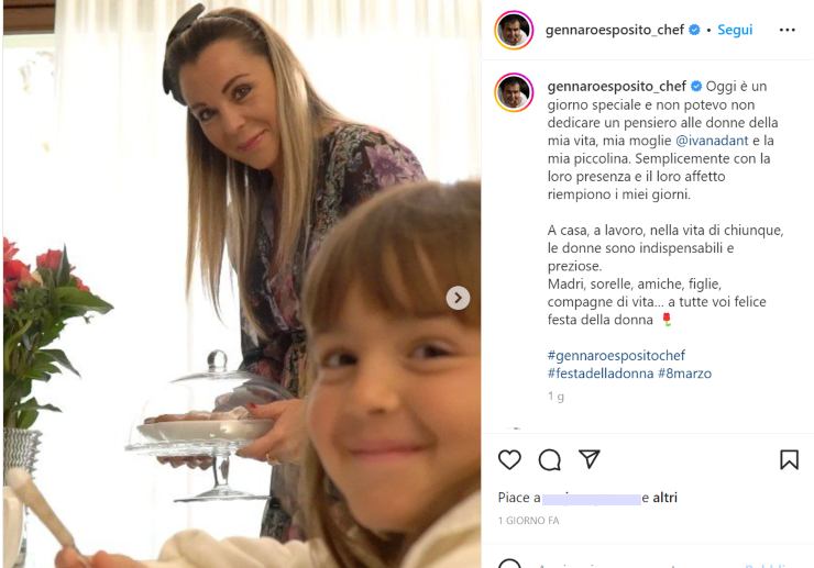 La moglie e la figlia di Gennaro Esposito