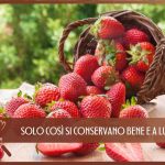 TRUCCO CONSERVARE FRAGOLE