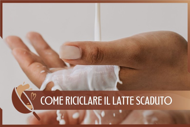 Riciclare il latte scaduto