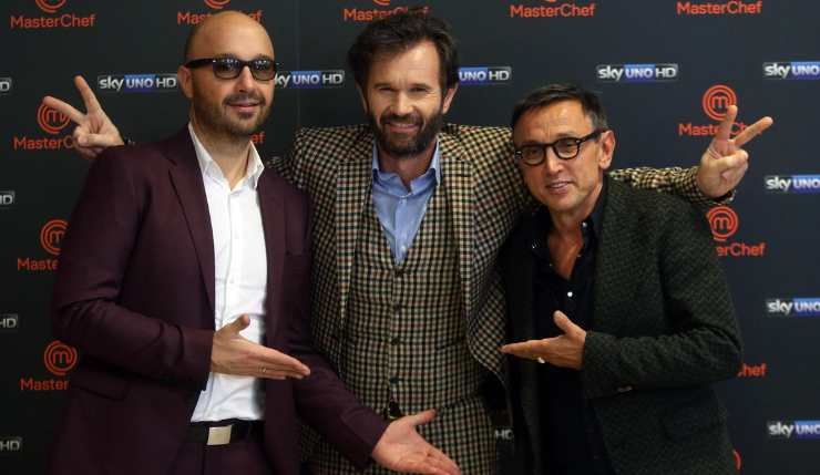 Il trio di giudici di Masterchef Bastianich, Cracco e Barbieri