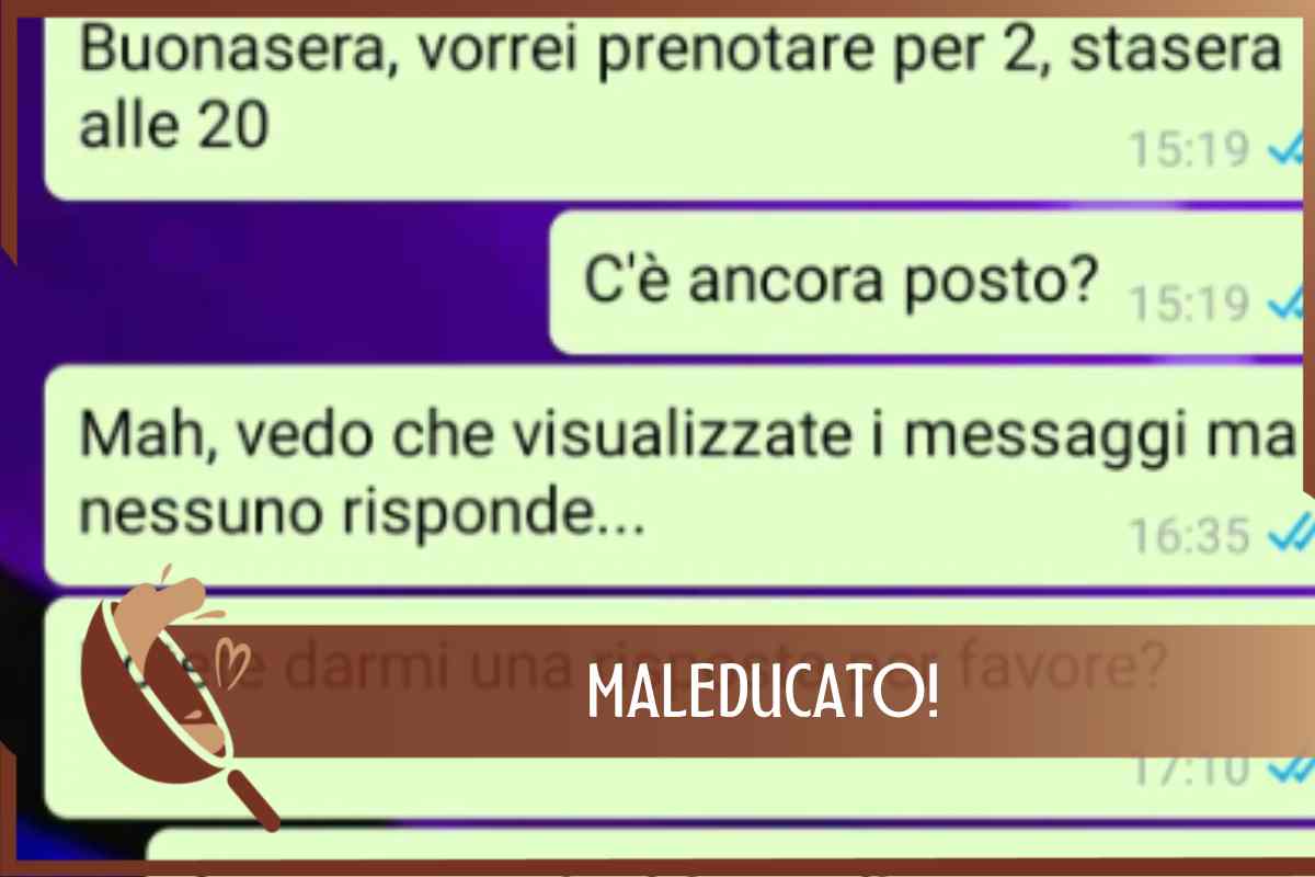 conversazione cliente e ristoratore 