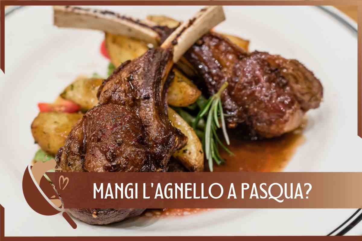 Mangiare l'agnello a Pasqua