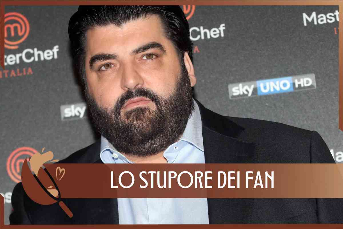 Antonino Cannavacciuolo stupore fan