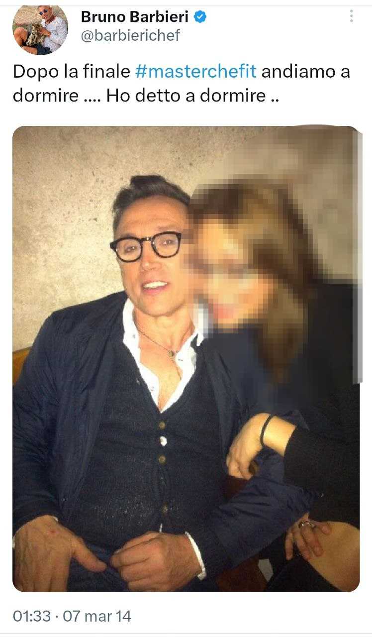 La foto che incrimina la vita privata di Barbieri