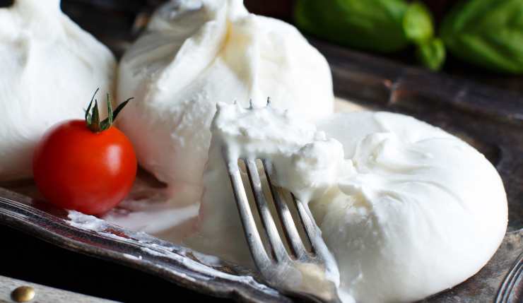 Dettaglio burrata