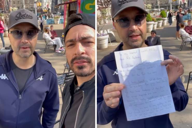 Joe Bastianich e Andrea Belfiore lettera ricevuta durante Pechino Express 