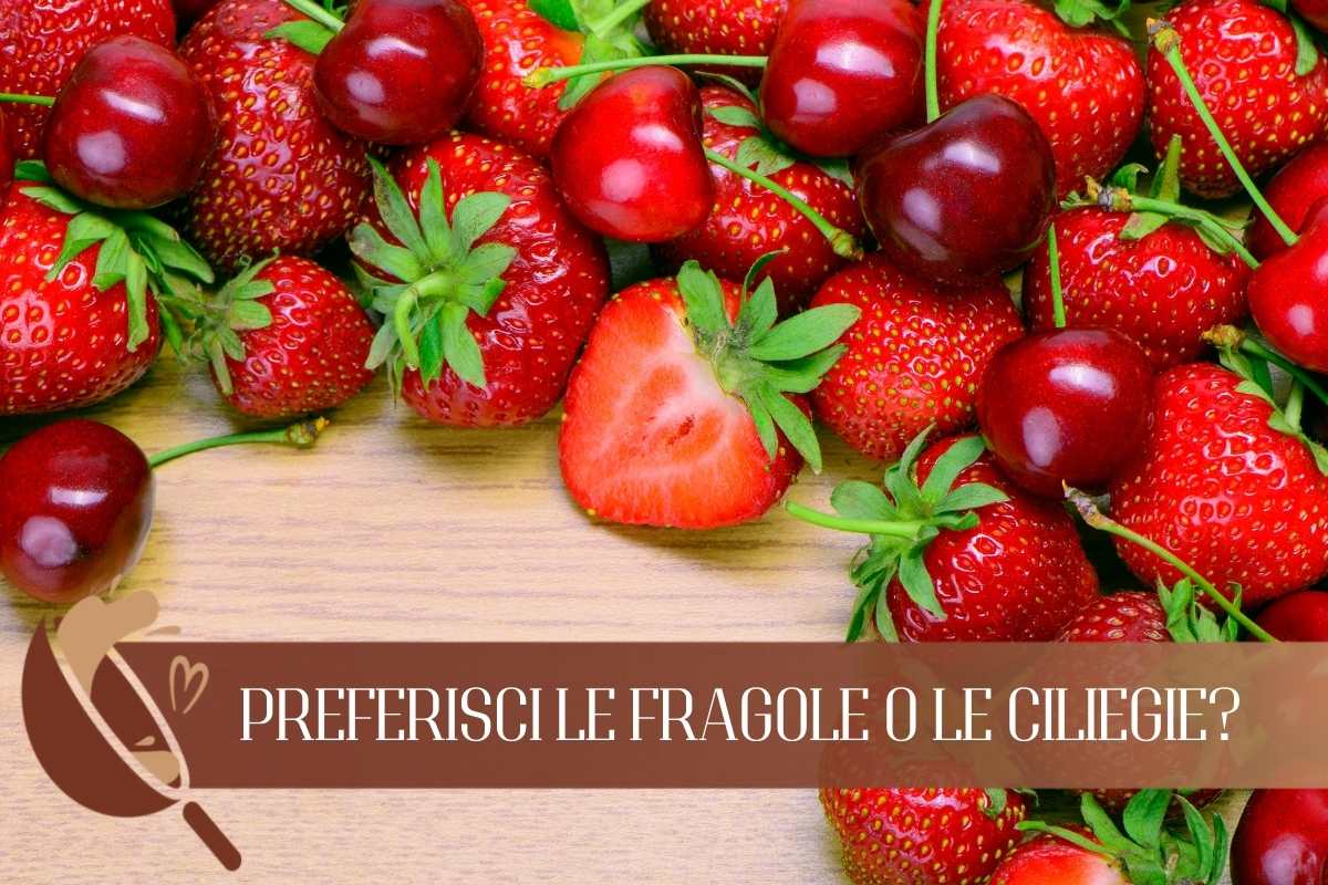 Fragole e ciliegie sono frutti simili ma hanno una differenza