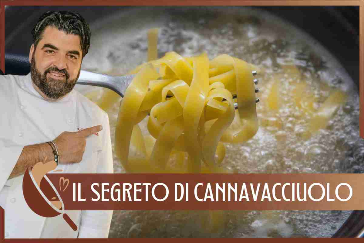 Cannavacciuolo e l'acqua di cottura della pasta