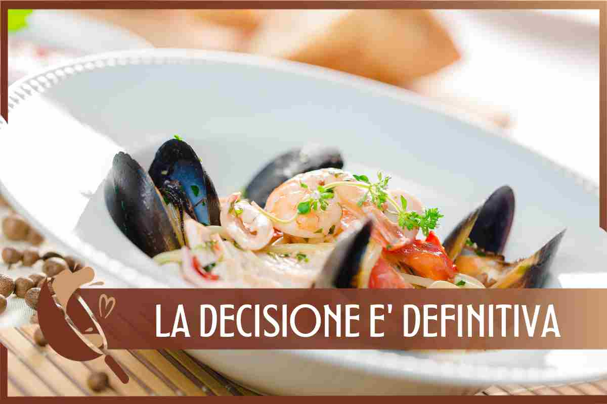 Ingredienti primo a base di pesce