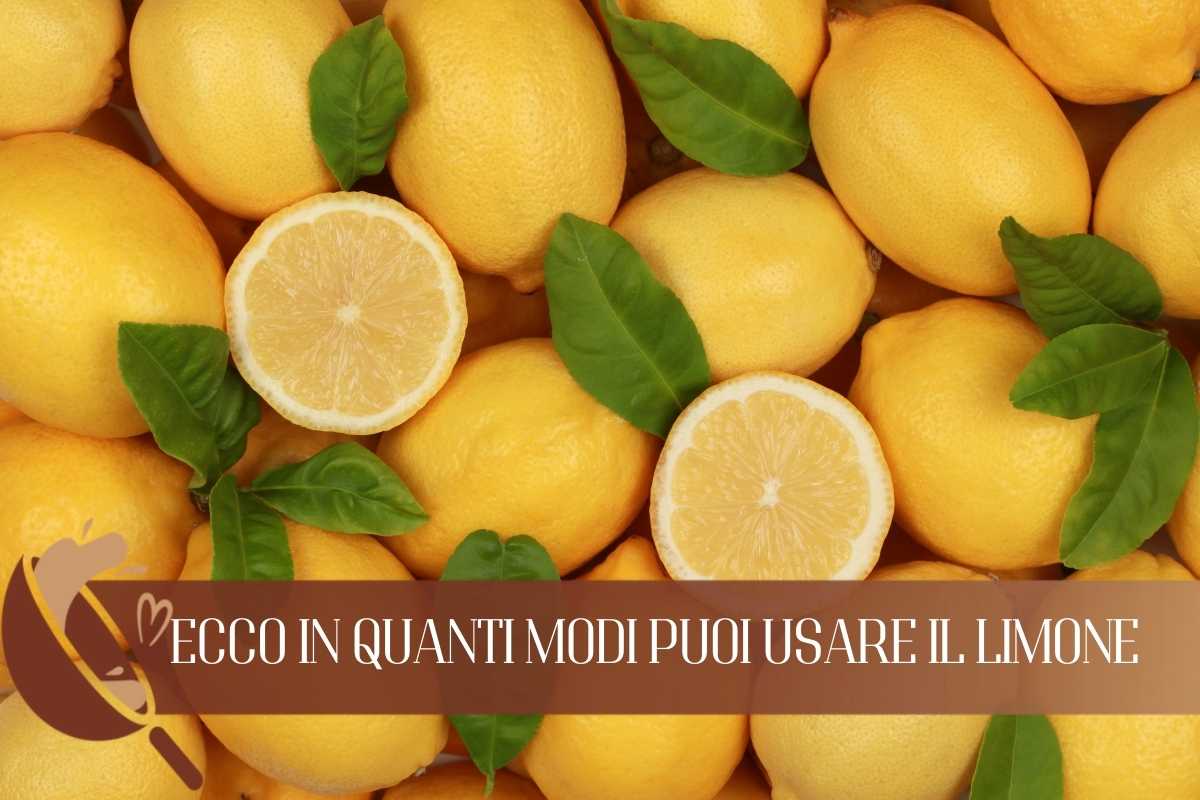 Le proprietà del limone permettono l'uso del limone in tanti modi