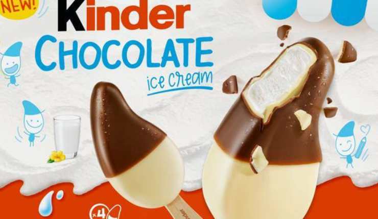 Arriva in vendita il nuovo gelato kinder chocolate
