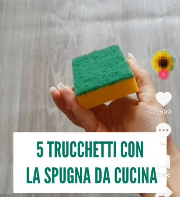 Ecco cinque trucchi per pulire casa con la spugnetta