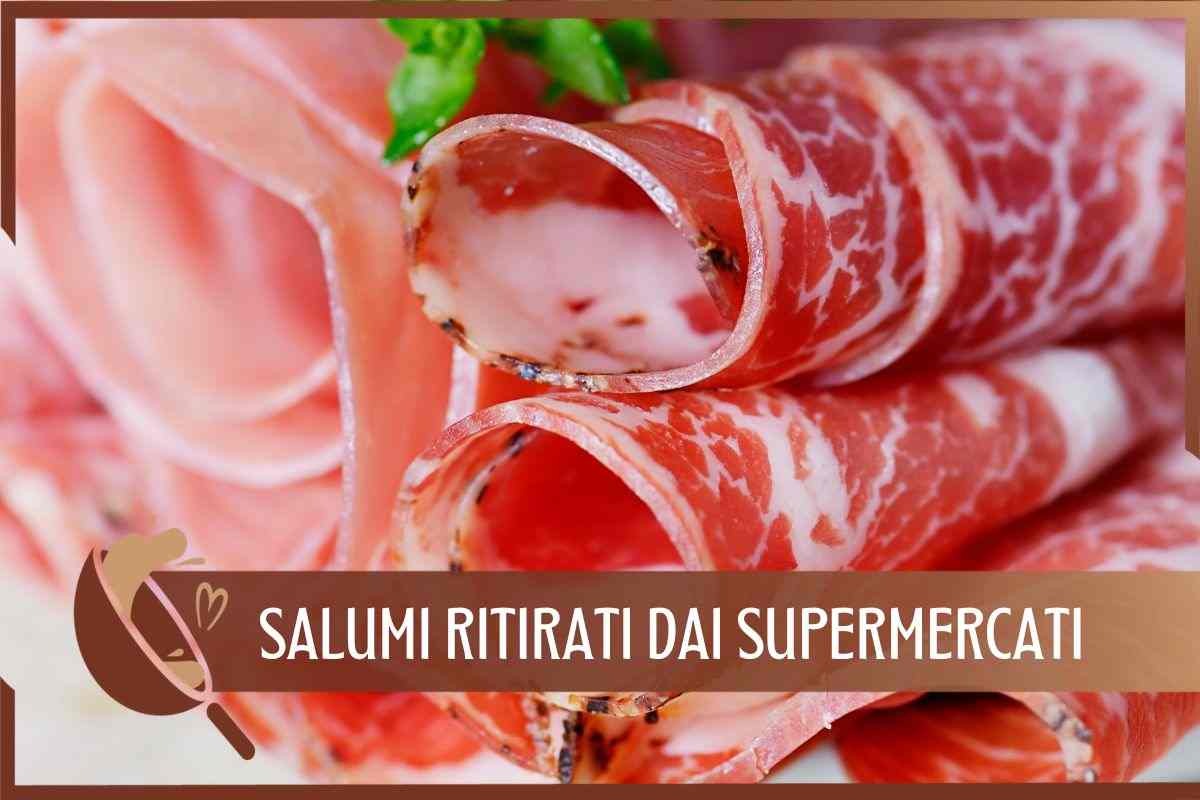 Supermercati ritiro salumi