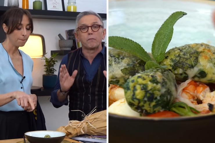 Benedetta Parodi e Bruno Barbieri preparano una ricetta alessandrina