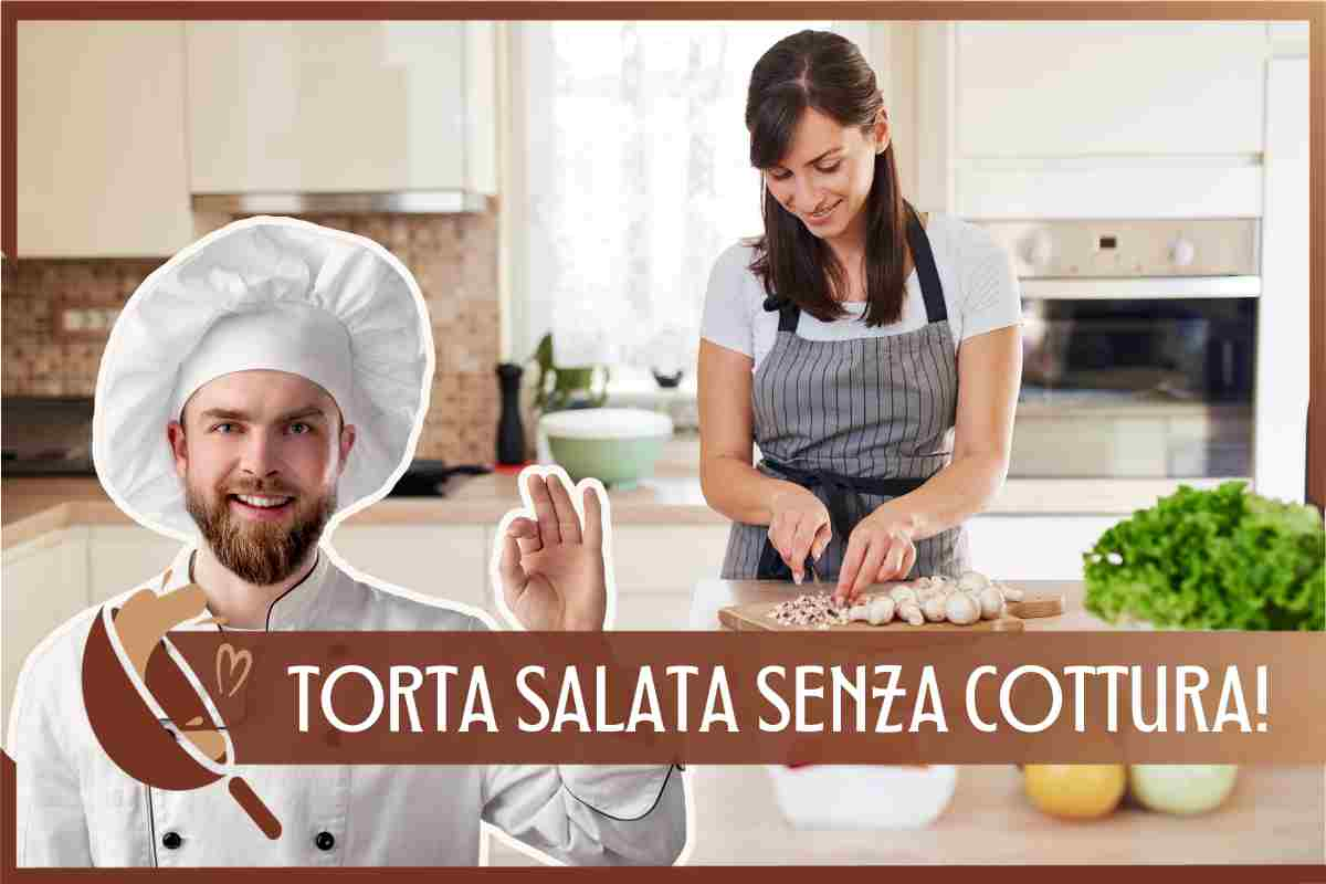 Torta salata senza cottura