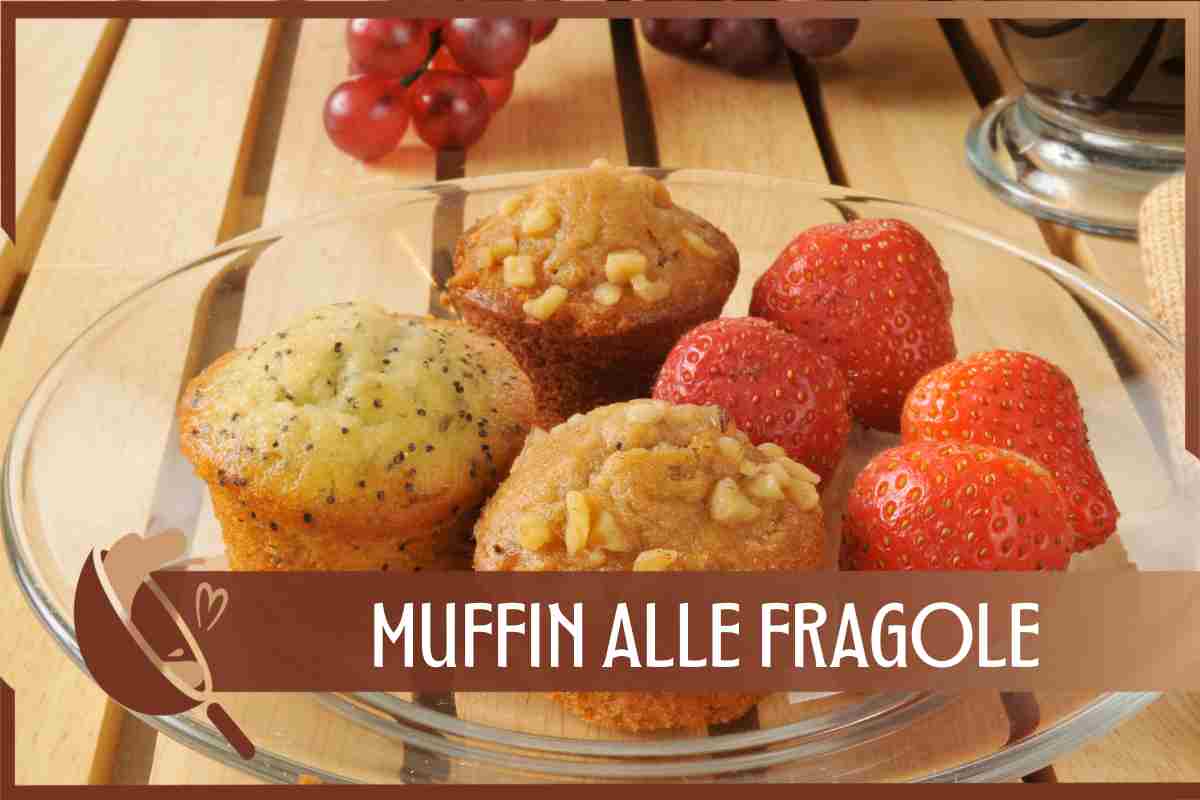 Muffin con fragole deliziose