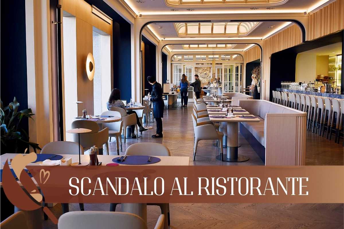 Scandalo al ristorante, complice una coppia di clienti