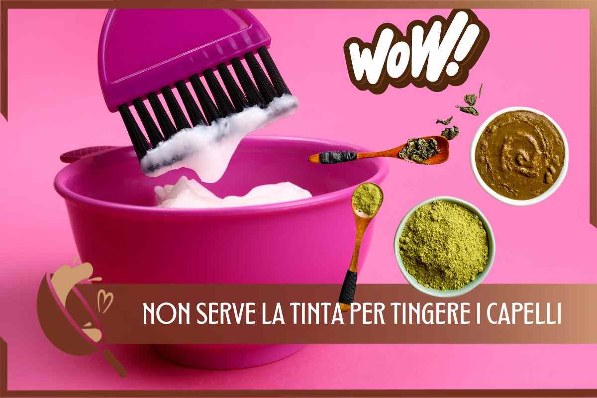 Tingere capelli con ingredienti naturali