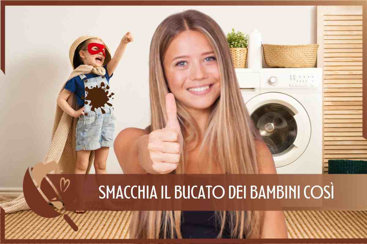 Trucco smacchiare vestiti bambini 