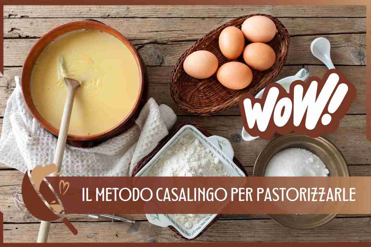 pastorizzare uova metodo casalingo