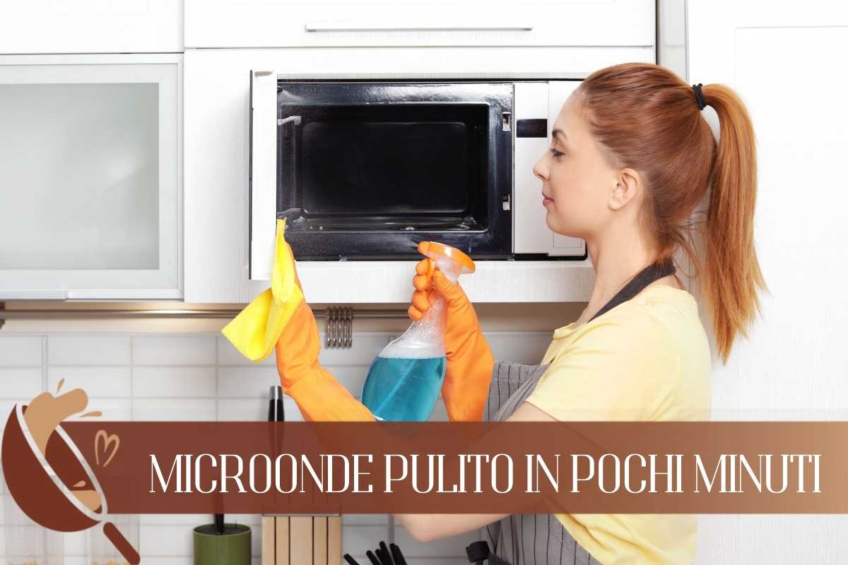 Basta utilizzare questo metodo per velocizzare la pulizia del microonde