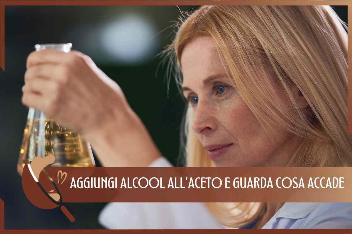 Trucco alcool aceto pulizie