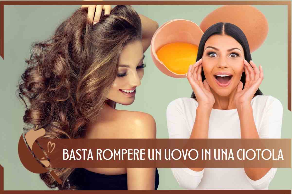 Trucco uovo capelli