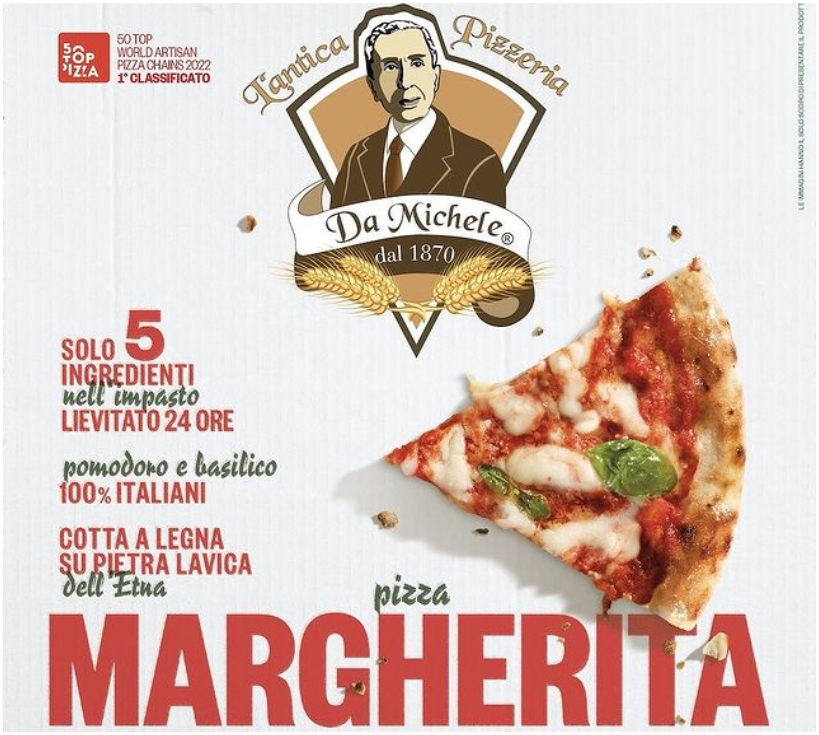 L'Antica pizzeria Da Michele è il marchio che distribuirà la pizza surgelata